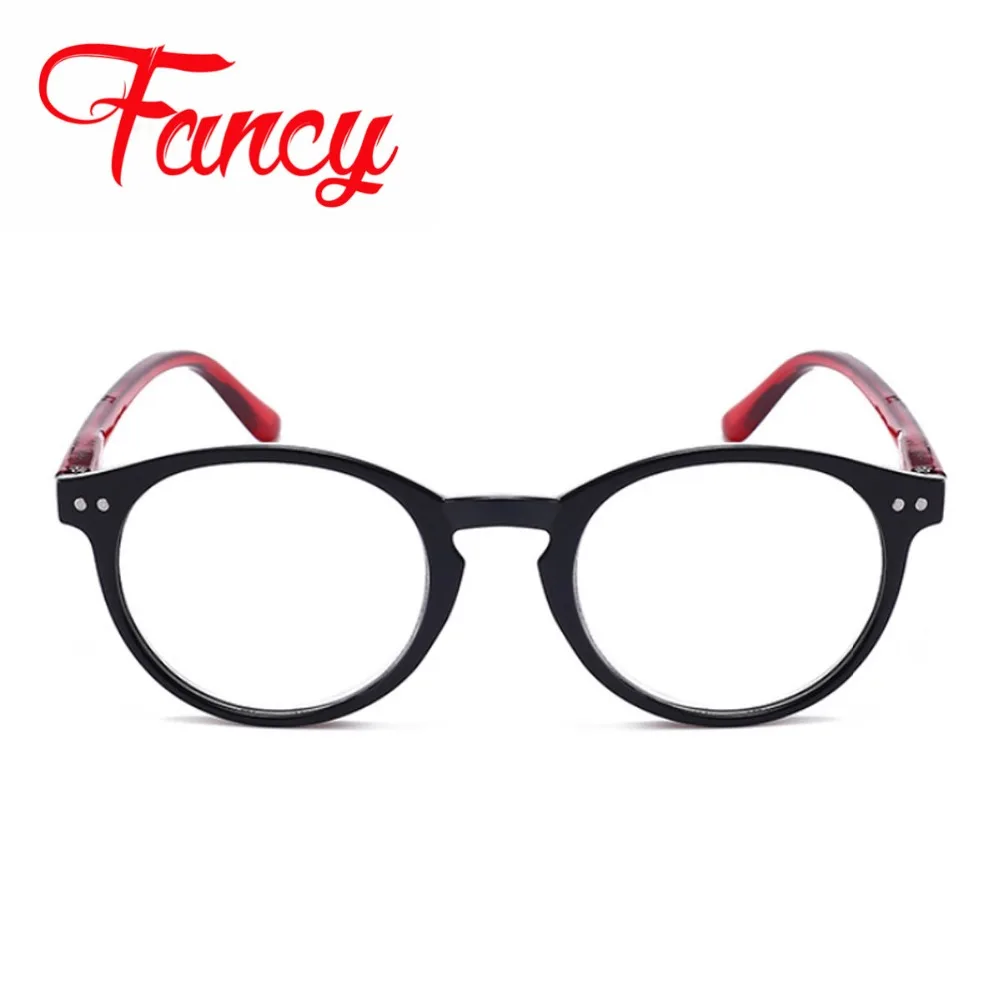 Очки для чтения в ретро стиле круглые очки мужчин и женщин из смолы молодежном с