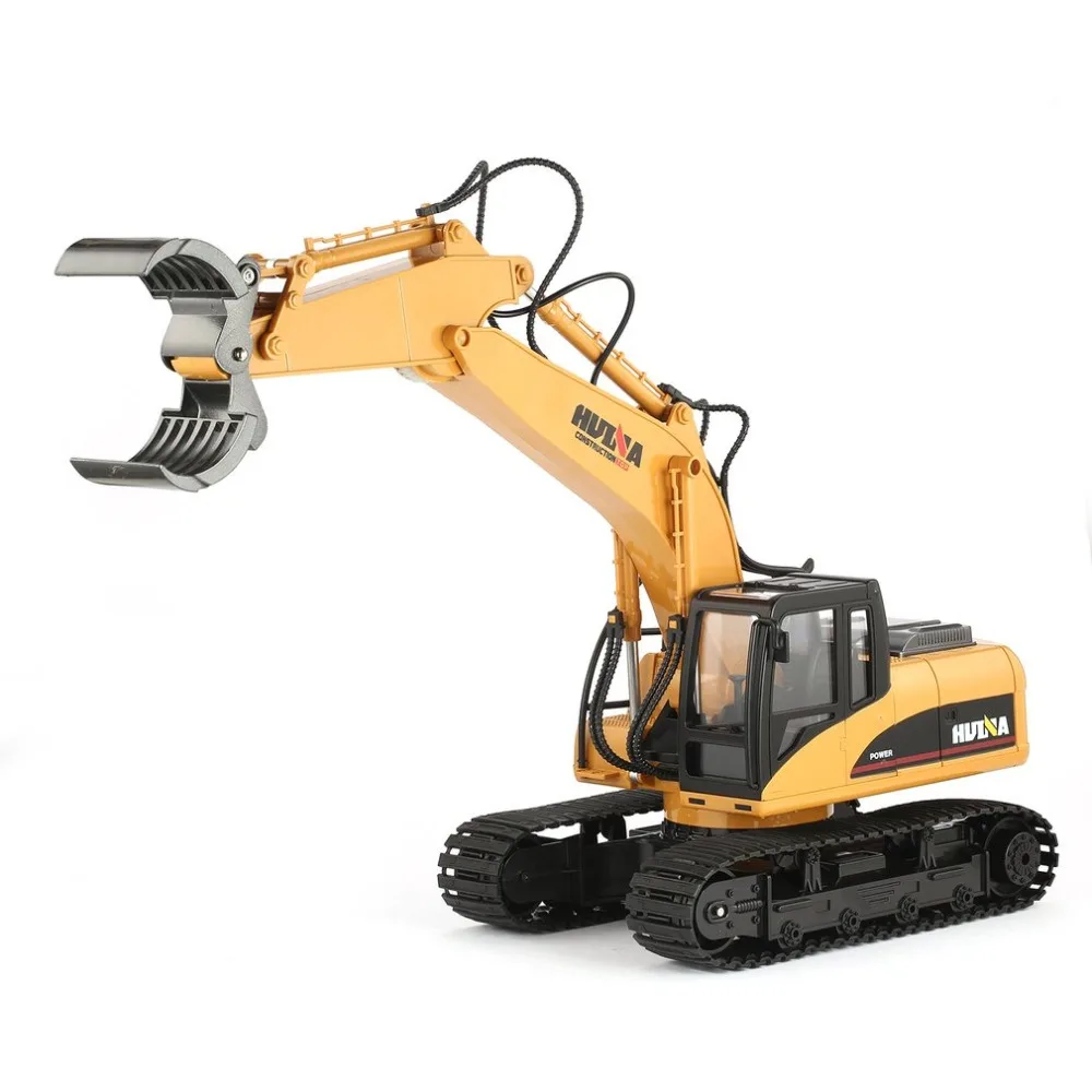 HUINA 1570 1/14 2,4G RC timber Metal Grab Wood 16ch Engineering гусеничный грузовик Игрушечная машина RTR строительная машина со световыми игрушками