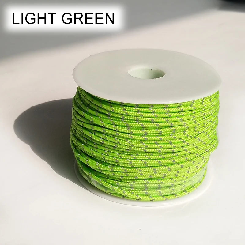 YOUGL 3 нити core отражающий Паракорд палатка ветряного троса парашютный шнур шнурки