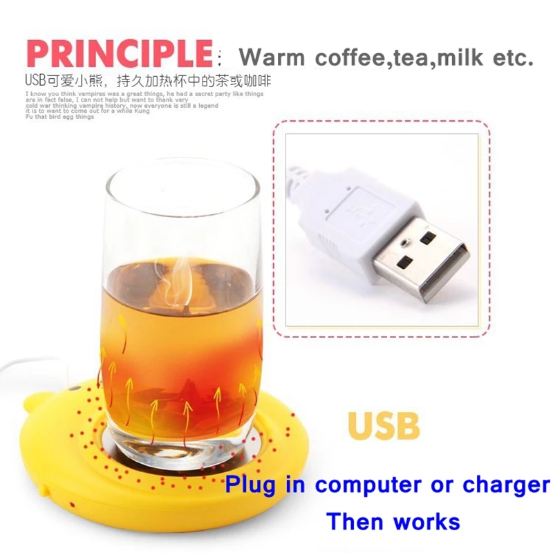 [ReadStar] USB Тепловая тарелка 3 Вт USB теплое блюдо тепловой кофр Чай Молоко USB гаджеты Теплее тарелка Розничная упаковка 3 цвета