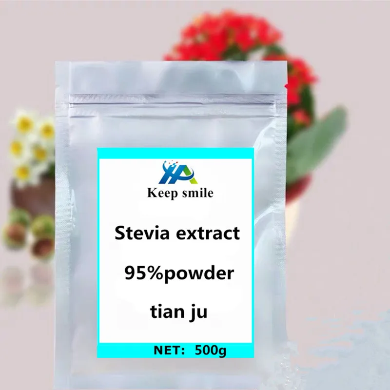 500g Экстракт стевии порошок stevioside95% фестиваль блеск пищевая добавка может контролировать высокое кровяное давление улучшить здоровье полости рта - Цвет: 500g