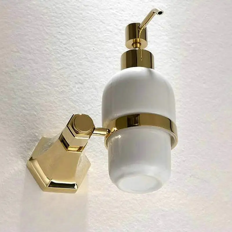 MAEBOW Твердый латунный золотой геометрический набор оборудования для ванной