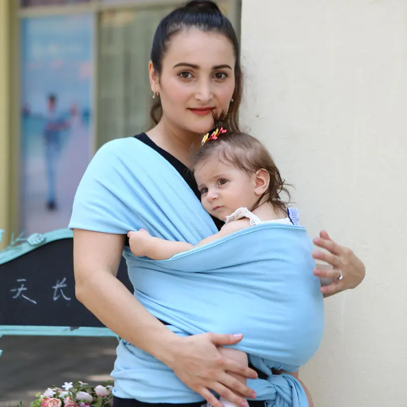 BC0008 EGMAOBABY/Детская накидка; Новинка; Удобный Воздухопроницаемый детский слинг-кенгуру из хлопка в полоску; детская сумка-кенгуру - Цвет: BC0008