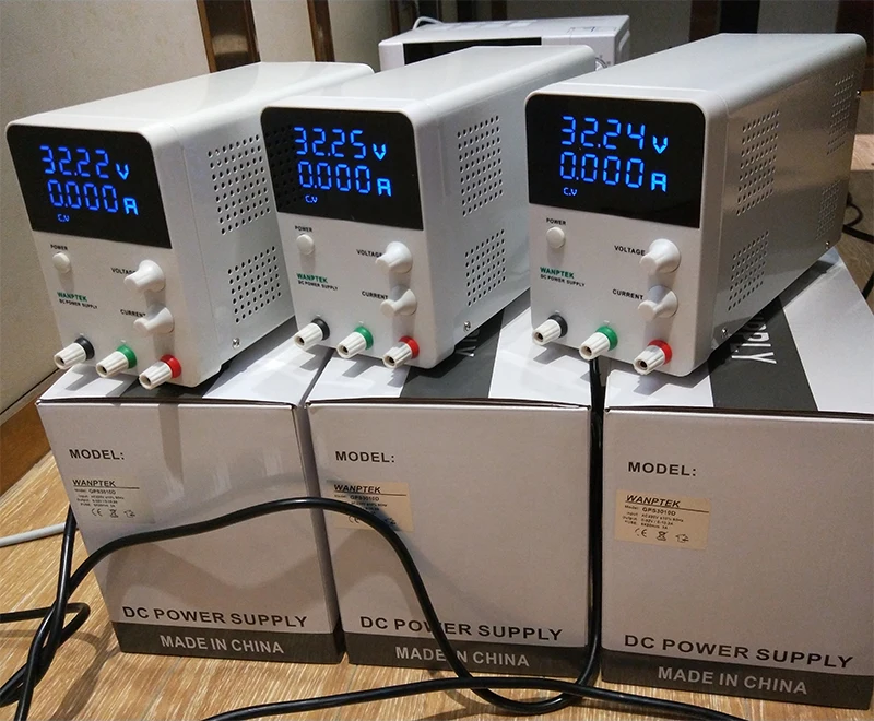 Wanptek DC Регулируемый источник питания лабораторный регулятор напряжения настольный источник цифровой мощности 30 в 60 в 5A 10A выход Прямая