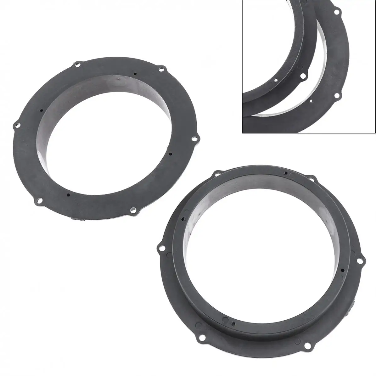 

2 Pcs Speaker Gasket Waterproof Quakeproof Plastic Solid Washer Adapters Brackets Mounts Plates for Volkswagen/Magotan/Skoda