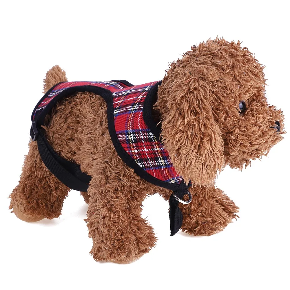 Регулируемый жилет для собак, щенков, кошек, клетчатой сетки, одежда XS s m l xl
