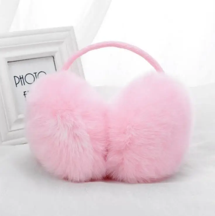 E001 Pink CUHAKCI/Лидер продаж; наушники для взрослых; подарок; зимние женские наушники; теплые уличные плюшевые новые подростковые; школьные наушники для мам и девочек - Цвет: E001 Pink