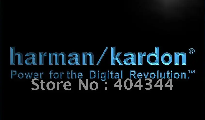 LL061- Harman Kardon колонки аудио светодиодный неоновый светильник знак для домашнего