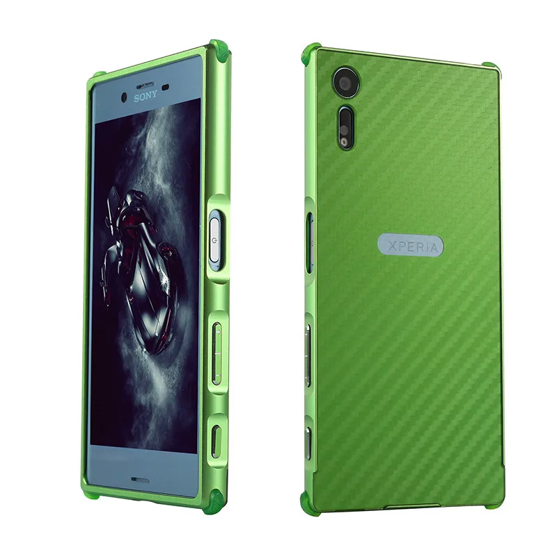 Для sony XZ F8331 F8332 противоударный чехол с алюминиевой металлической рамкой и жесткой задней крышкой из углеродного волокна чехол для sony Xperia XZ F8331