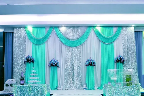 Свадебное украшение 3x6 метров ледяной шелк красивые свадебные сценические