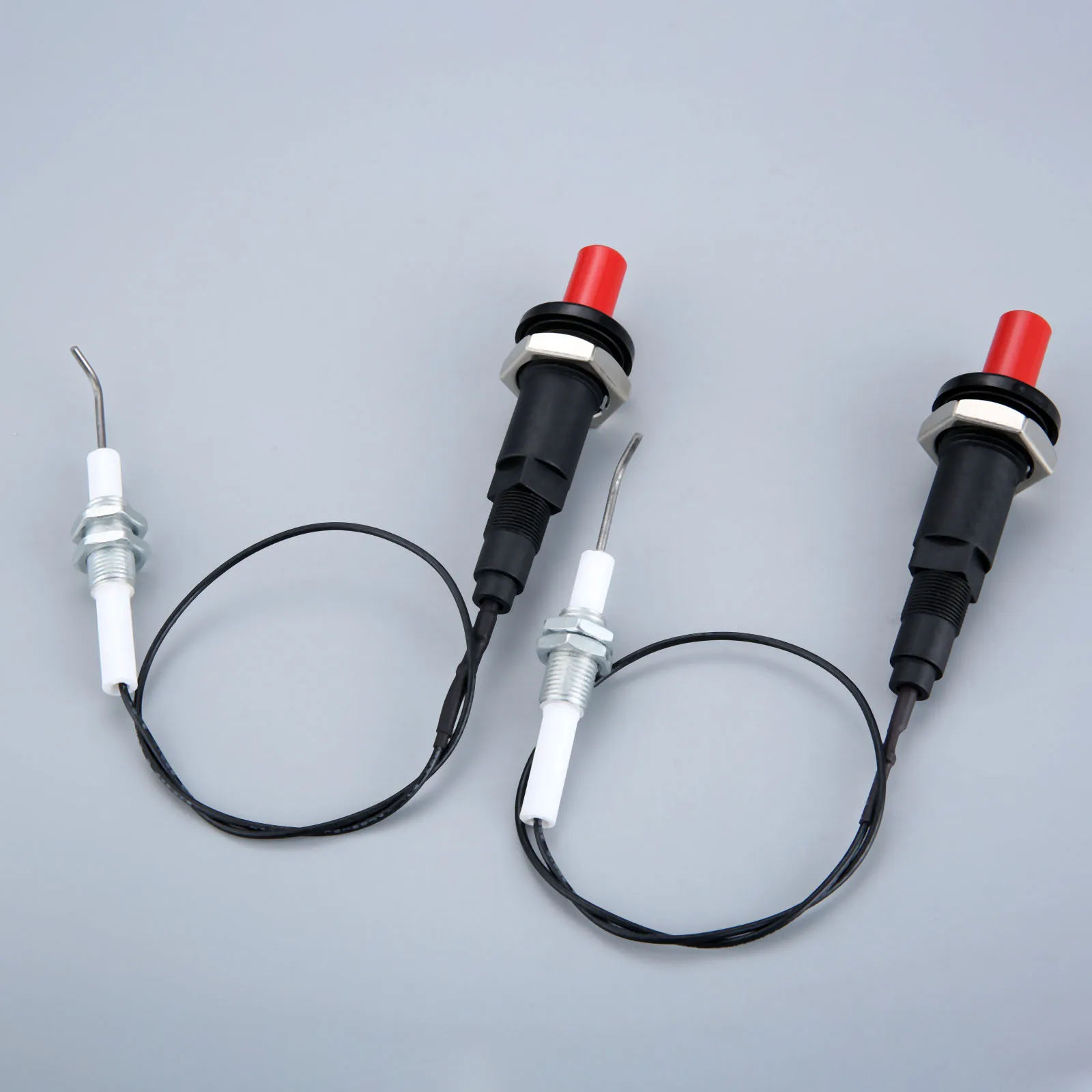 2Pcs/Lot Piezo Spark Ignition With Cable Kit Gas Heater Spaker Generator Ignition Set M10 onesimus ignition cable set oem 90919 21557 high quality spark plug wire set for toyota