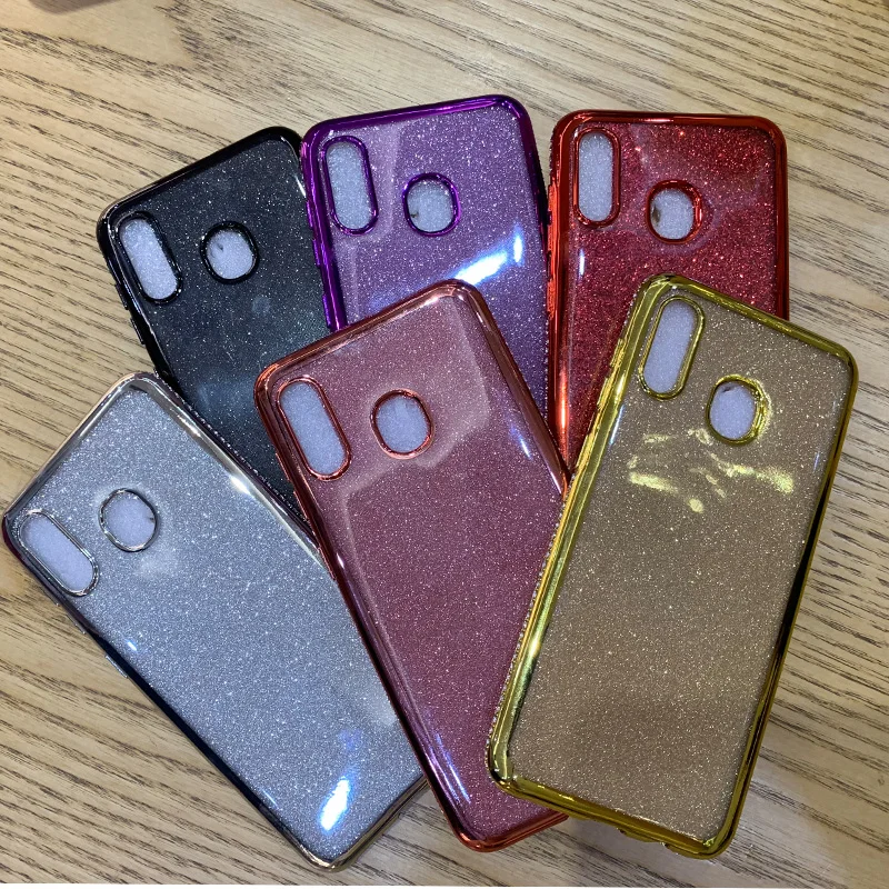 Блестящий бриллиантовый мягкий чехол из ТПУ для Samsung A10 A20 A30 A50 A40 A70 A60 M10 M20 M30