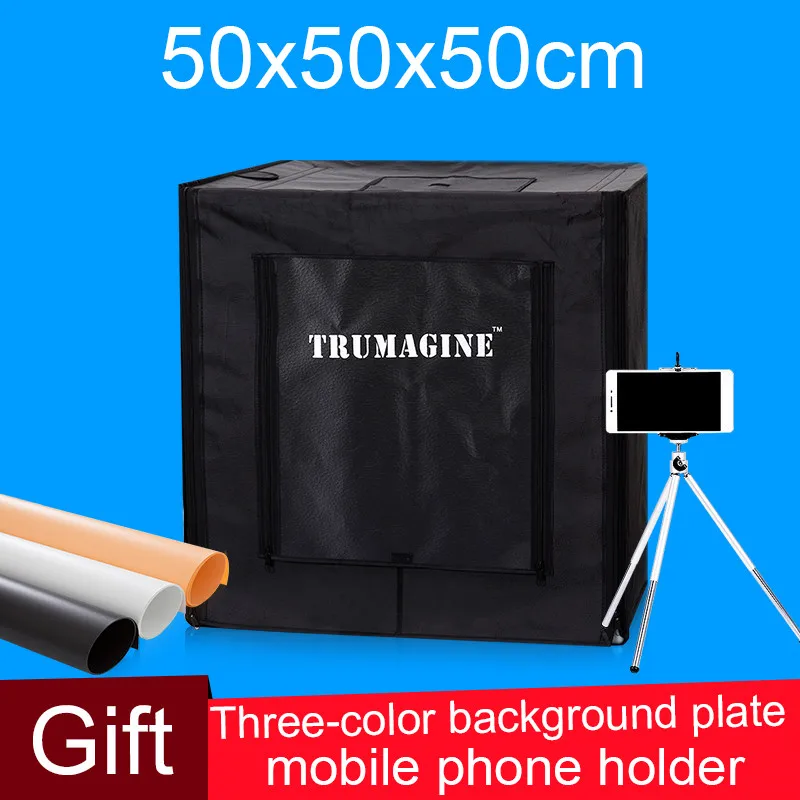 TRUMAGINE 50*50*50 см софтбокс для фотостудии, светильник, софтбокс, светильник, палатка, набор софтбоксов для камеры DSLR - Цвет: Package-A