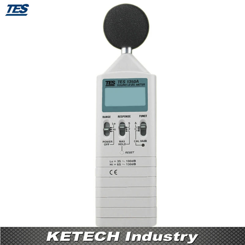 Цифровой измеритель шумоподавления уровня звука TES 1350A|level meter|levellevel digital |