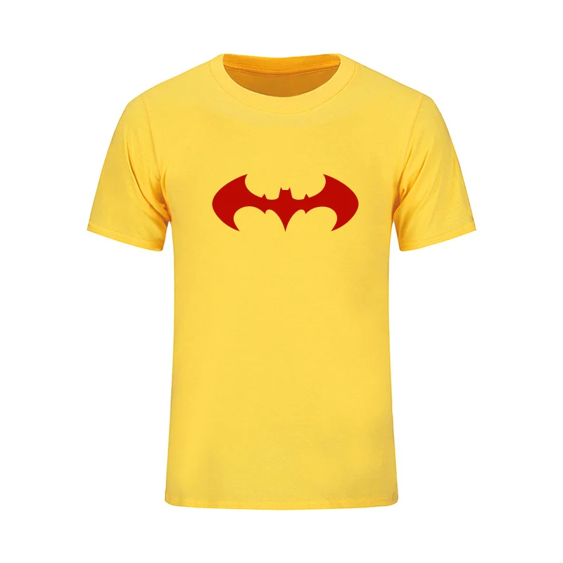 Marvel Super Hero Batman Printed T shirt Men Summer New Fashion Casual 100% Cotton Short Sleeve Tops Tees Fitness Clothing Homme | Мужская