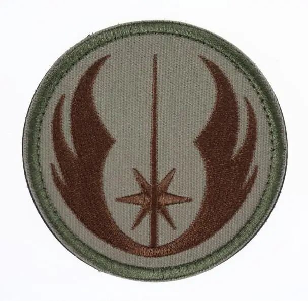 Embroidered 8 Военные нашивки Звездные войны кофейные нашивки 3D ПВХ или вышитые тактические нашивки Значки для одежды сумки с крюком и петлей - Цвет: Embroidered 8