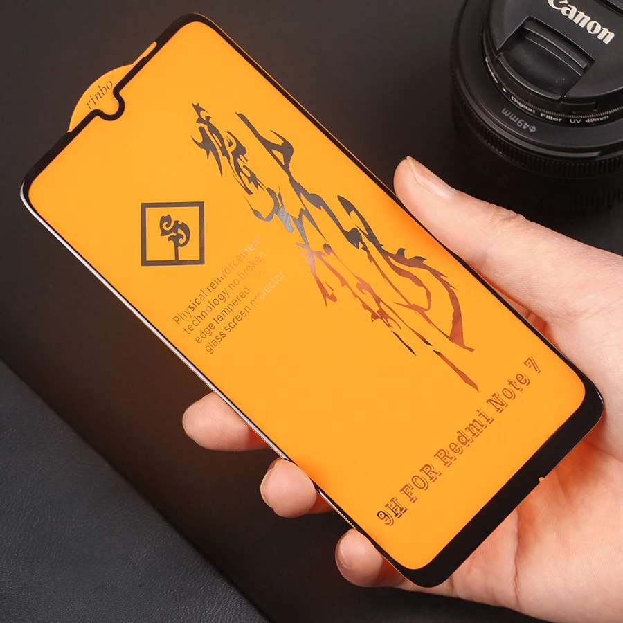6D полное принудительное клеевое Покрытие Закаленное стекло для Xiaomi Redmi Note 7 Pro