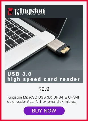 Kingston MicroSD USB 3,0 UHS-I и UHS-II Кардридер Все в 1 внешний диск micro карта для TF SDHC/SDXC ноутбуков
