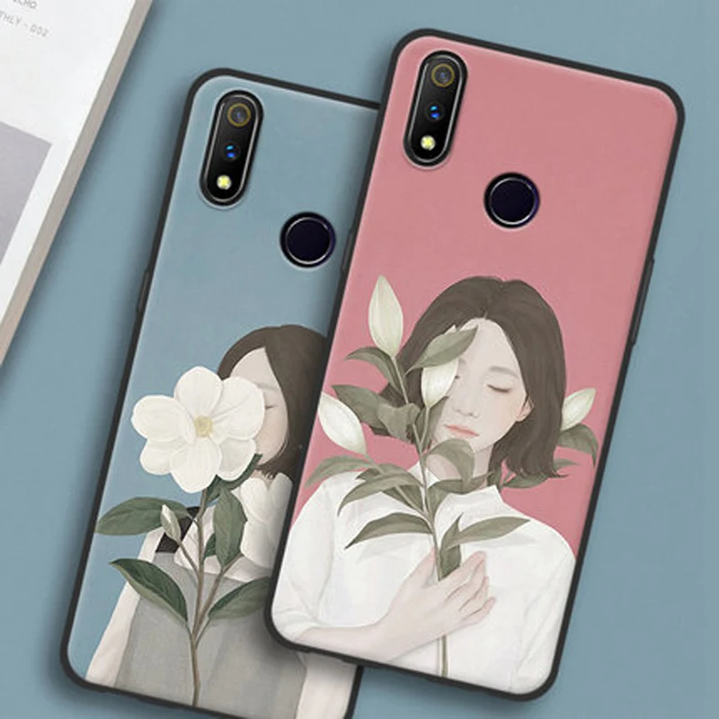 6," Coque Fundas для OPPO Realme 3 pro Чехол seven girl цветок Мягкий Силиконовый ТПУ чехол для телефона Realme3 pro защитные чехлы