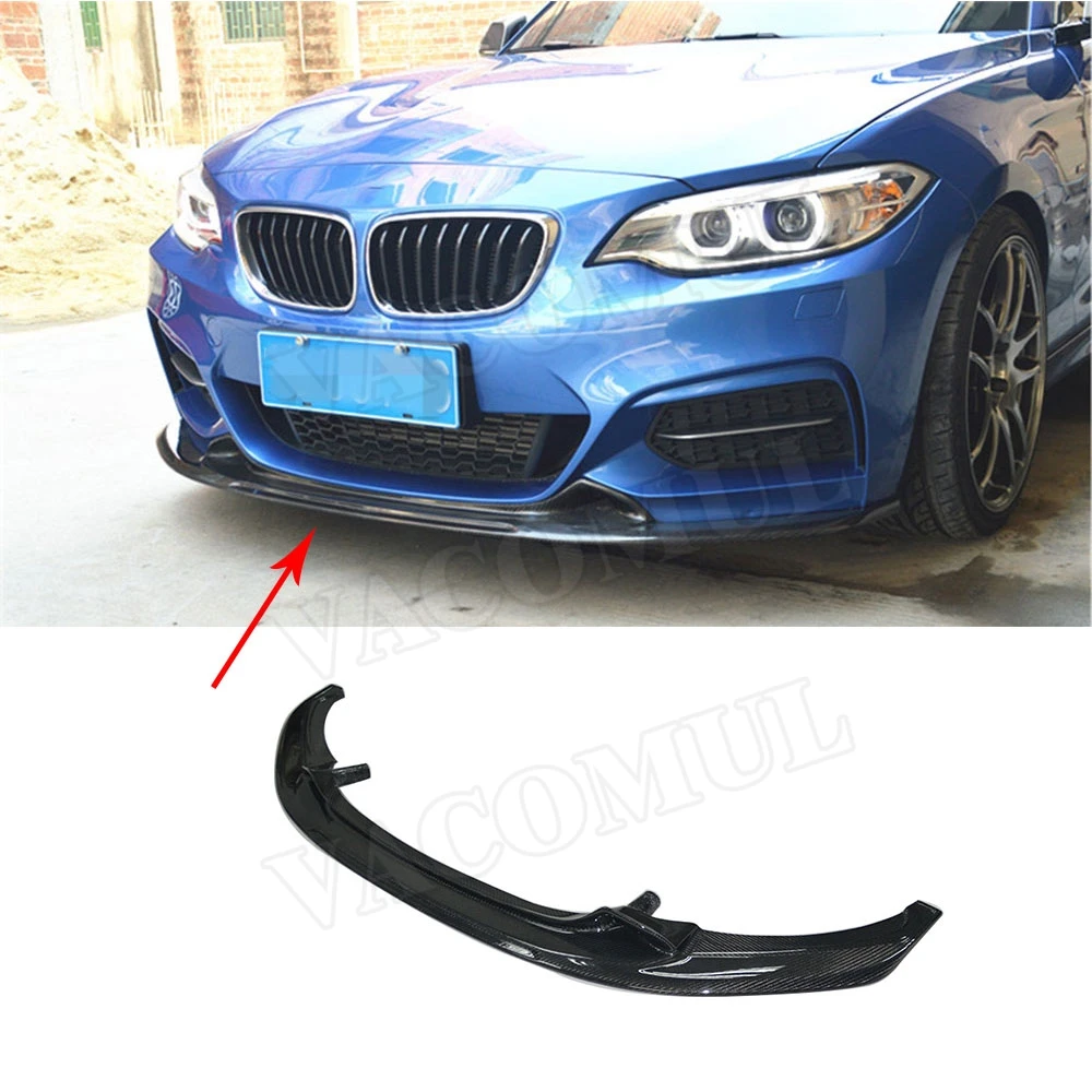 Передний бампер для 2 серий спойлер из углеродного волокна BMW серии F22 220i 228i 235i M235i