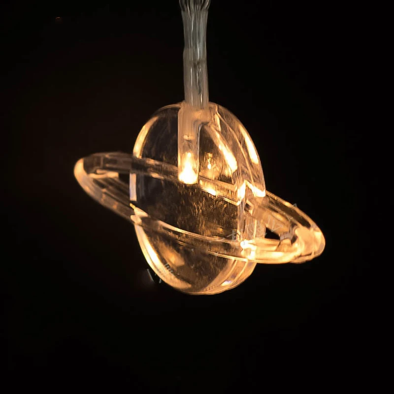 Прозрачные Звездные светодиодные гирлянды космический корабль Марс Вселенная