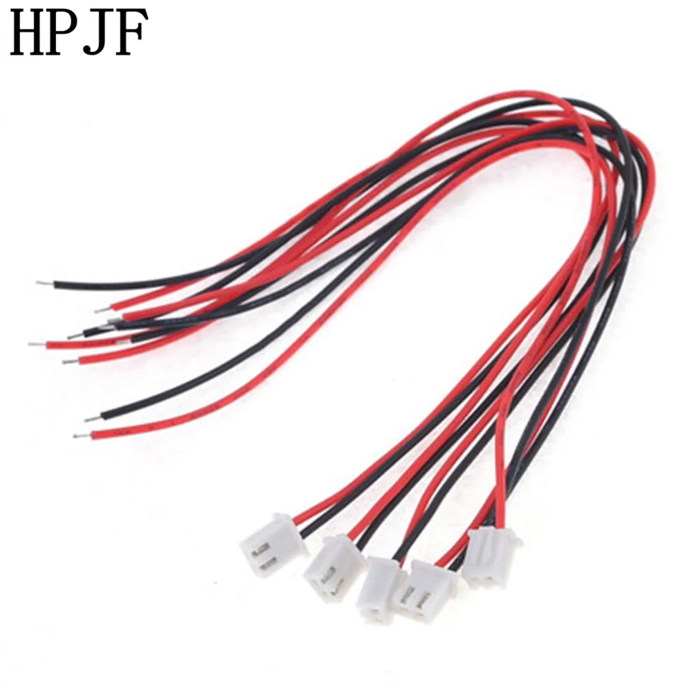 10 шт./лот 24AWG JST XH2.54 2 контактный клеммный кабель одноголовочный электронный