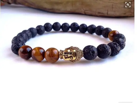 Черные Оригинальные браслеты Будды украшения из натурального камня|bracelets for|bead