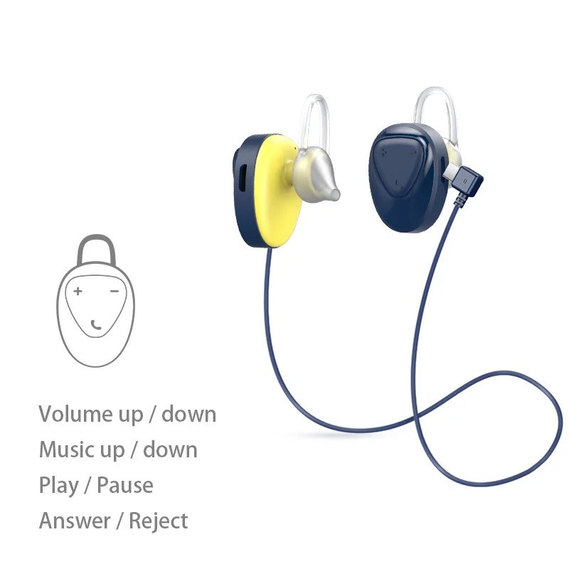 Bluetooth наушники стерео Беспроводные спортивные с зарядным устройством микрофон
