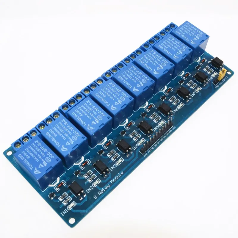 

8-канальное 8-канальное релейное реле Φ 5V модуль для arduino контрольная панель, реле ПЛК in stock.8 road 5V релейный модуль