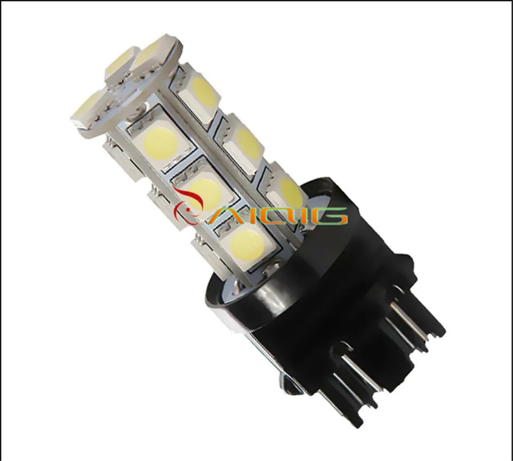 3156 3157 18 SMD чистый белый 5050 Светодиодные Автомобильные лампы Авто p27/7 w