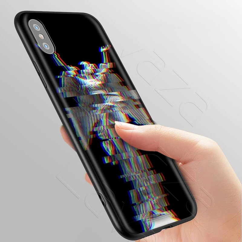 Lavaza Medusa Vaporwave Glitch Art Case для iPhone 11 Pro XS Max XR X 8 7 6 6S Plus 5 5s se |