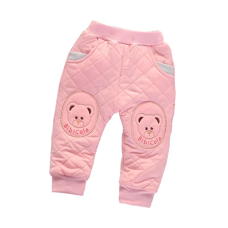 Детские штаны BibiCola плотные теплые леггинсы для девочек на осень и зиму с