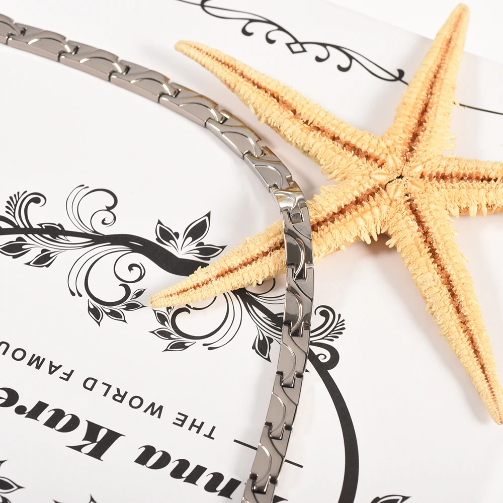 Ожерелье из германиевого гематита чистого титана био магнитное ожерелье для