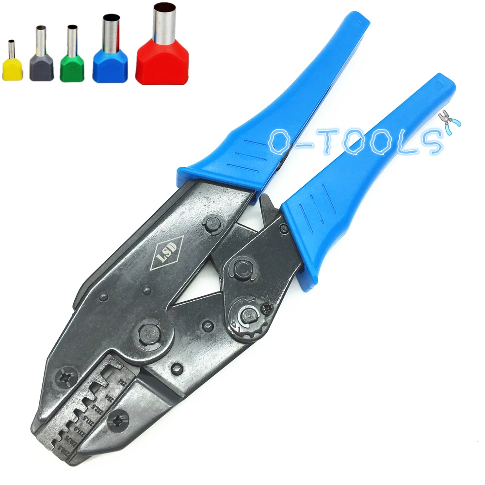 

LS-26TW crimping pliers for double insulated non-insulated tube terminals wire crimping 2* 0.5-6mm2 20-10AWG quality tools
