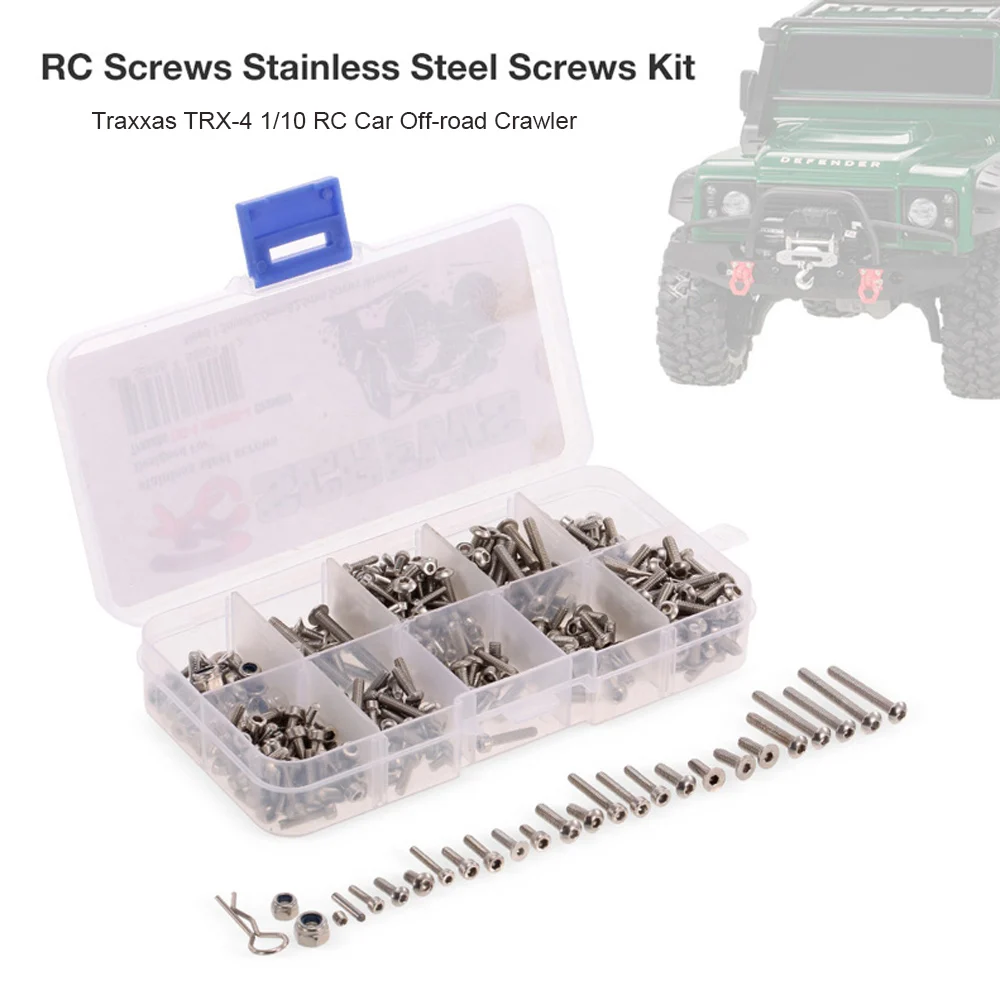 Винты RC металлические винты из нержавеющей стали набор для Traxxas TRX 4 1/10