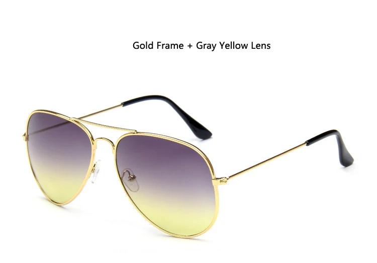 Gold---Gray Yellow DIGUYAO, классические, модные, солнцезащитные очки, для женщин, мульти, MGradient, солнцезащитные очки, для мужчин, для вождения, зеркальные, очки пилота, очки, бренд Oculos de sol - Цвет линз: Gold---Gray Yellow