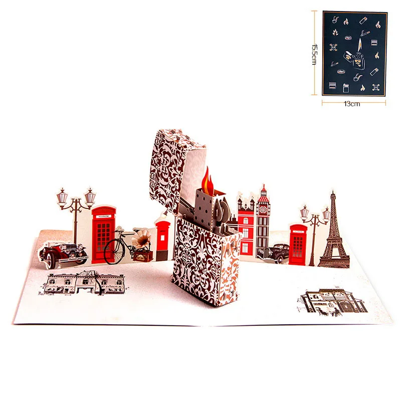 3D лазерная резка цветная печать ручной работы современный стиль зажигалка