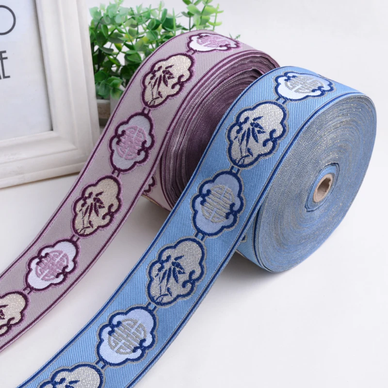 XWL 25M/Roll 60mm Wide Ethnic Woven Embroidery Jacquard Curtain Lace Trims Ribbon DIY Sewing Sofa Costumes Apparel Accessories | Дом и сад