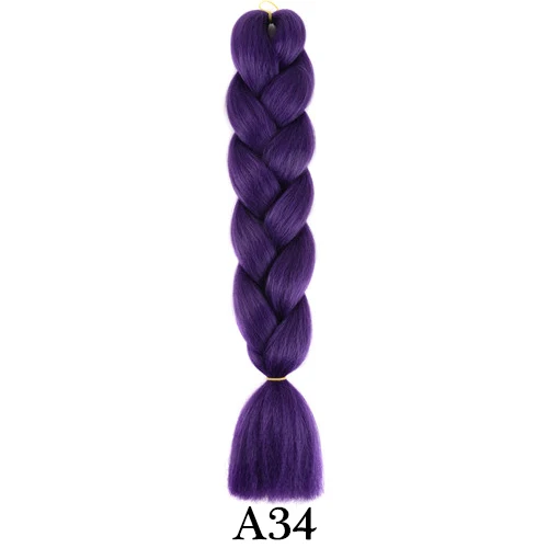 Кофейный коричневый/24# Aigemei синтетические высокотемпературные F плетеные волосы для вязания крючком, косички, накладные волосы, африканские Омбре, огромные косички для женщин - Цвет: Кофейный коричневый/24#