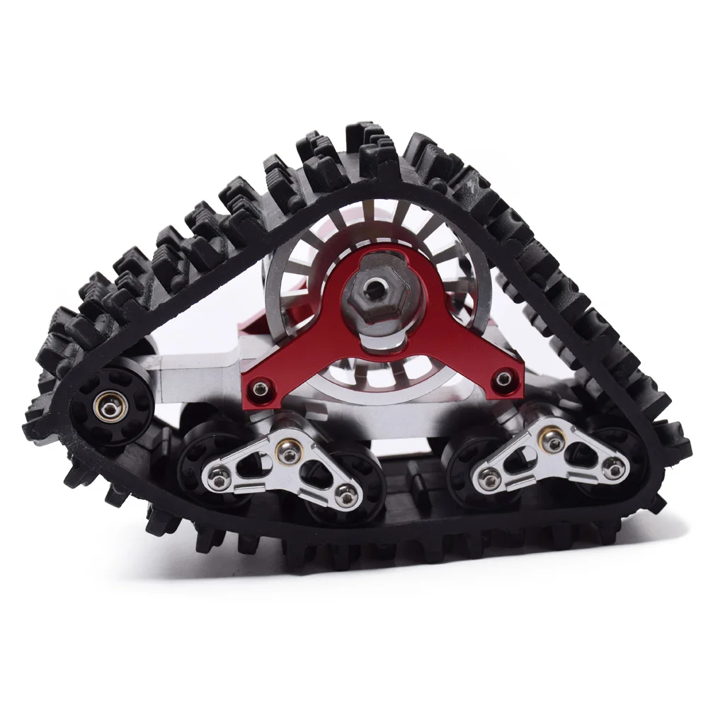 DJX полный снег резиновая дорожка с Ступицей Колеса для 1/10 RC автомобилей Traxxas TRX-4
