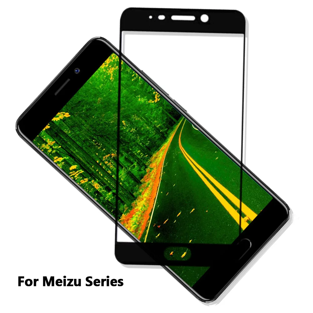 Защитное стекло для Meizu M5 Note закаленное M5s M3 полное покрытие экрана Защитная