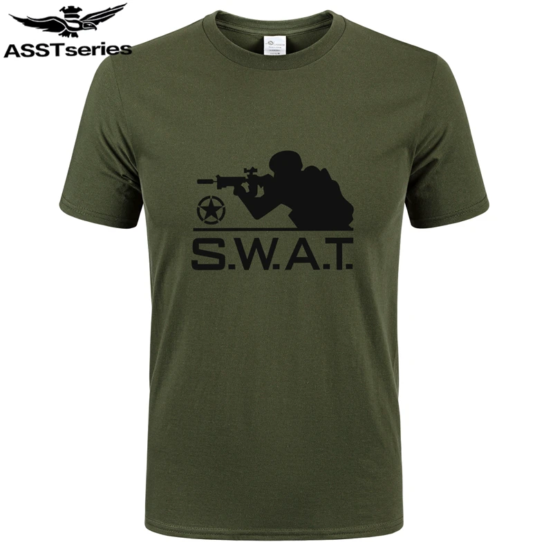 Мужская футболка армии США в Военном Стиле с принтом спецназа для мужчин белая