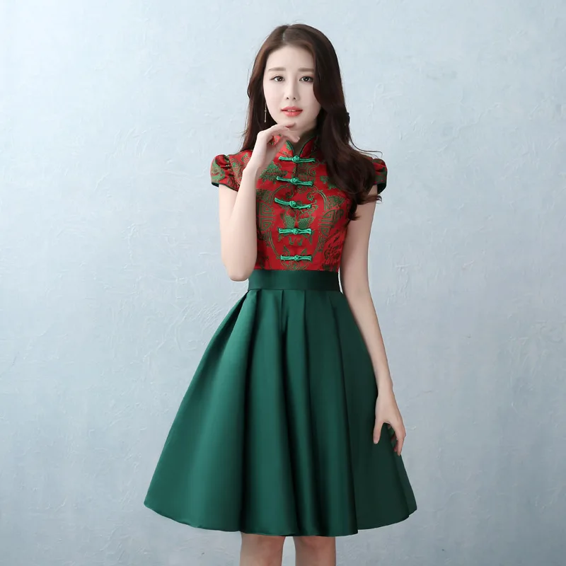 Платье подружки невесты 2017 Китайские Восточные платья в национальном стиле