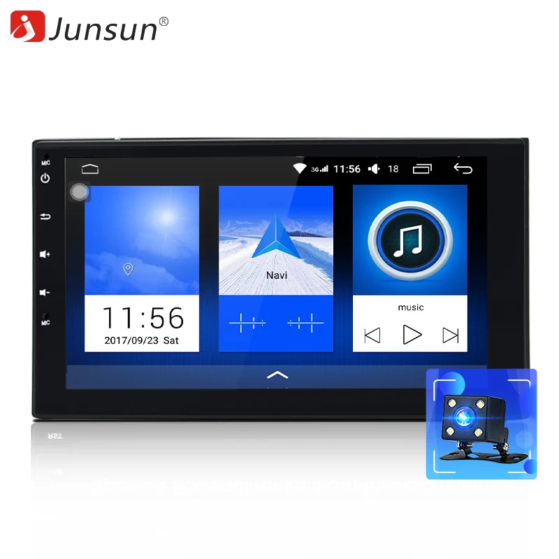 Junsun 4G 2 Din Android автомобильный мультимедийный радио плеер gps 2G RAM 32 ГБ Встроенная