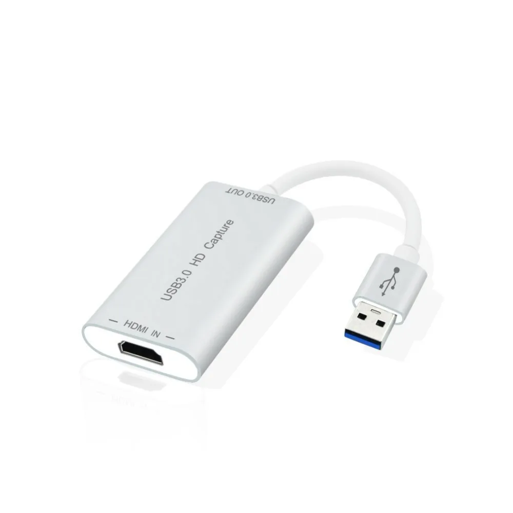 Высокоскоростной USB 3 0 HD ключ захвата HDMI вход в выходной адаптер конвертер Plug Play