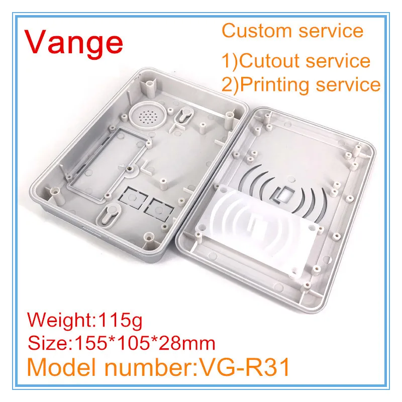 5pcs/lot 2017 new coming silvery color IP54 ABS plastic box enclosure 155*105*28mm for professional access controller | Обустройство
