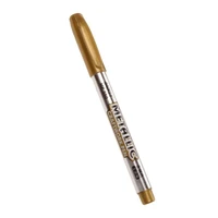 1 5mm diy metal waterproof permanent paint marker pens gold and silver marker craftwork pens for drawing school stationery