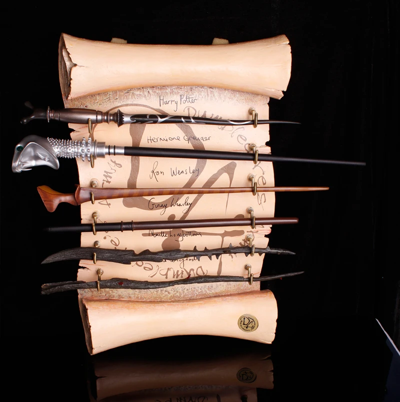 

100pc Newest Total Over 60 Style HP /Dumbledore/Lucius Malfoy /Luna/Hermione Colsplay Metal Core Magic Wands