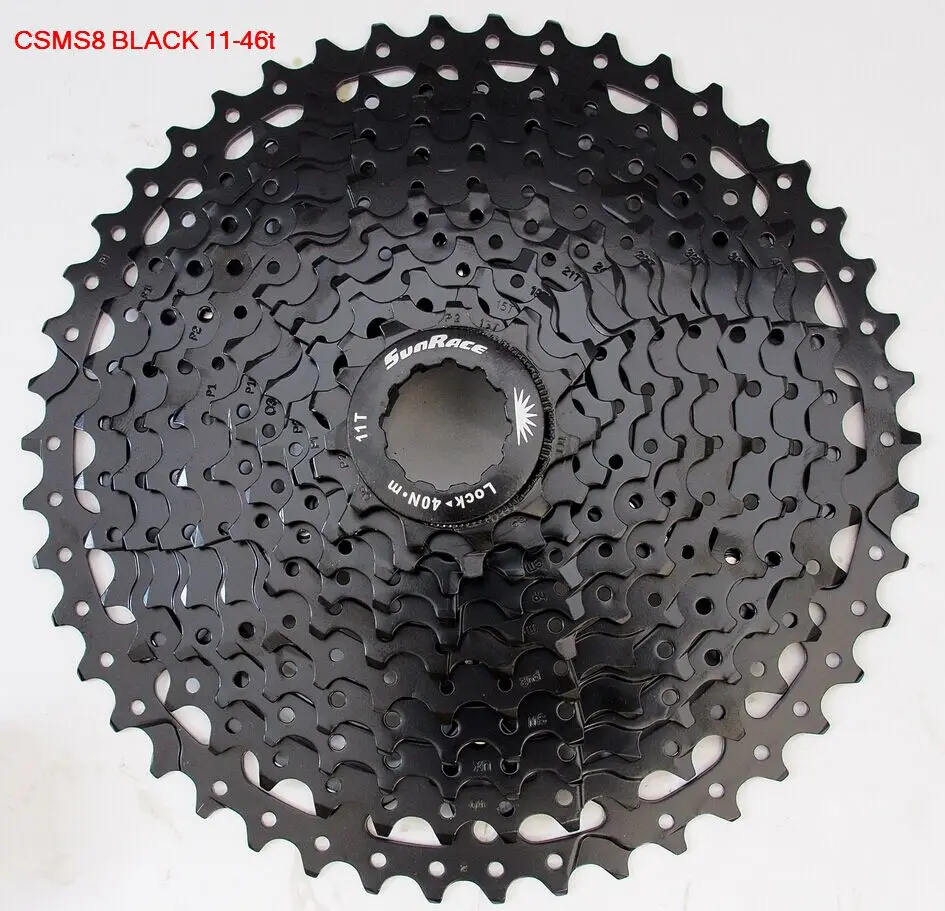 Sunracing CSMS8 CSMX8 11 скоростной горный велосипед MTB Кассетный Маховик 11-40T 11-42T 11-46T 11-50T 10-42T - Цвет: S8 11-46T black