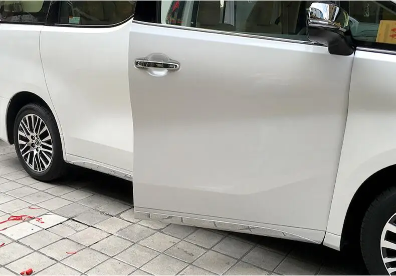 DEE автомобильный аксессуар для Toyota Alphard Vellfire 2015 2016 боковая формовочная полоса ABS